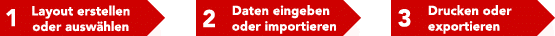 Prinzip: Etiketten-Software, Formulardruck